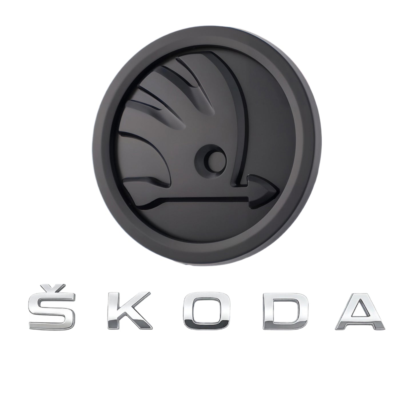 Skoda Emblem | Matt Schwarz
