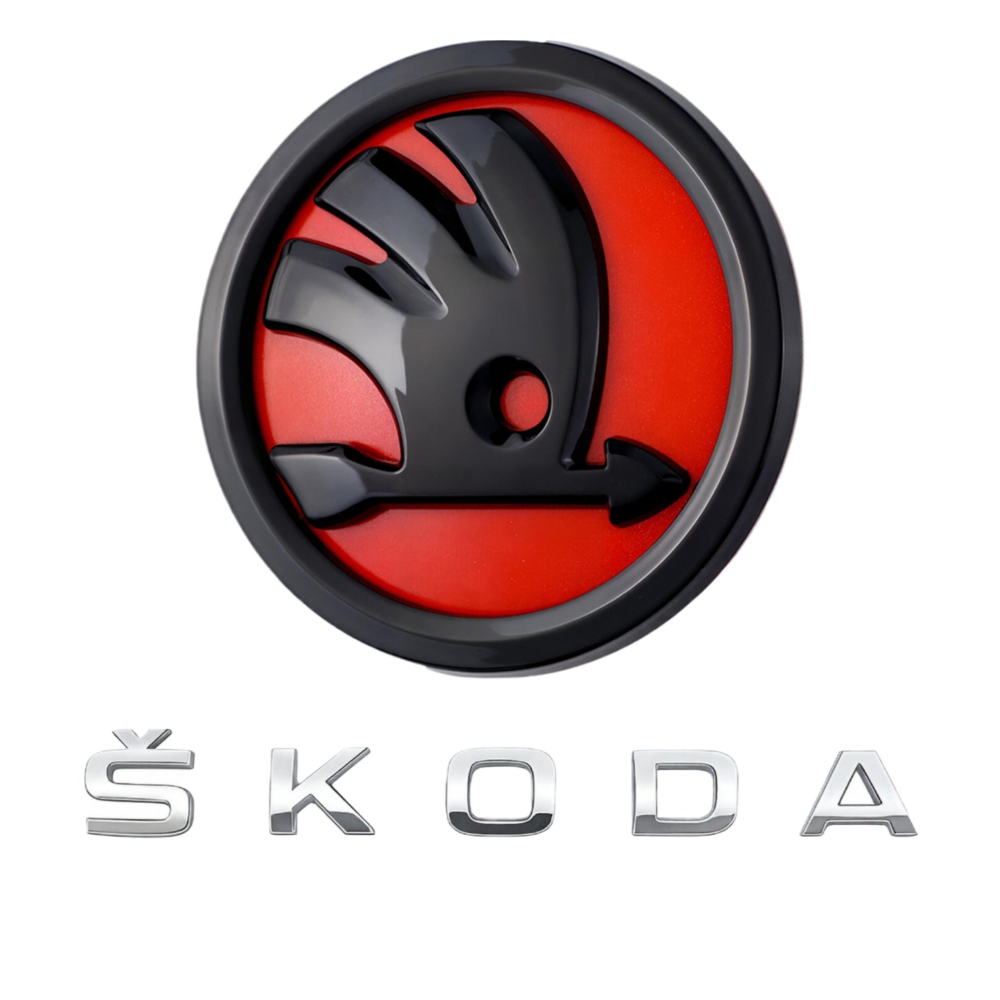 Skoda Emblem | Rot