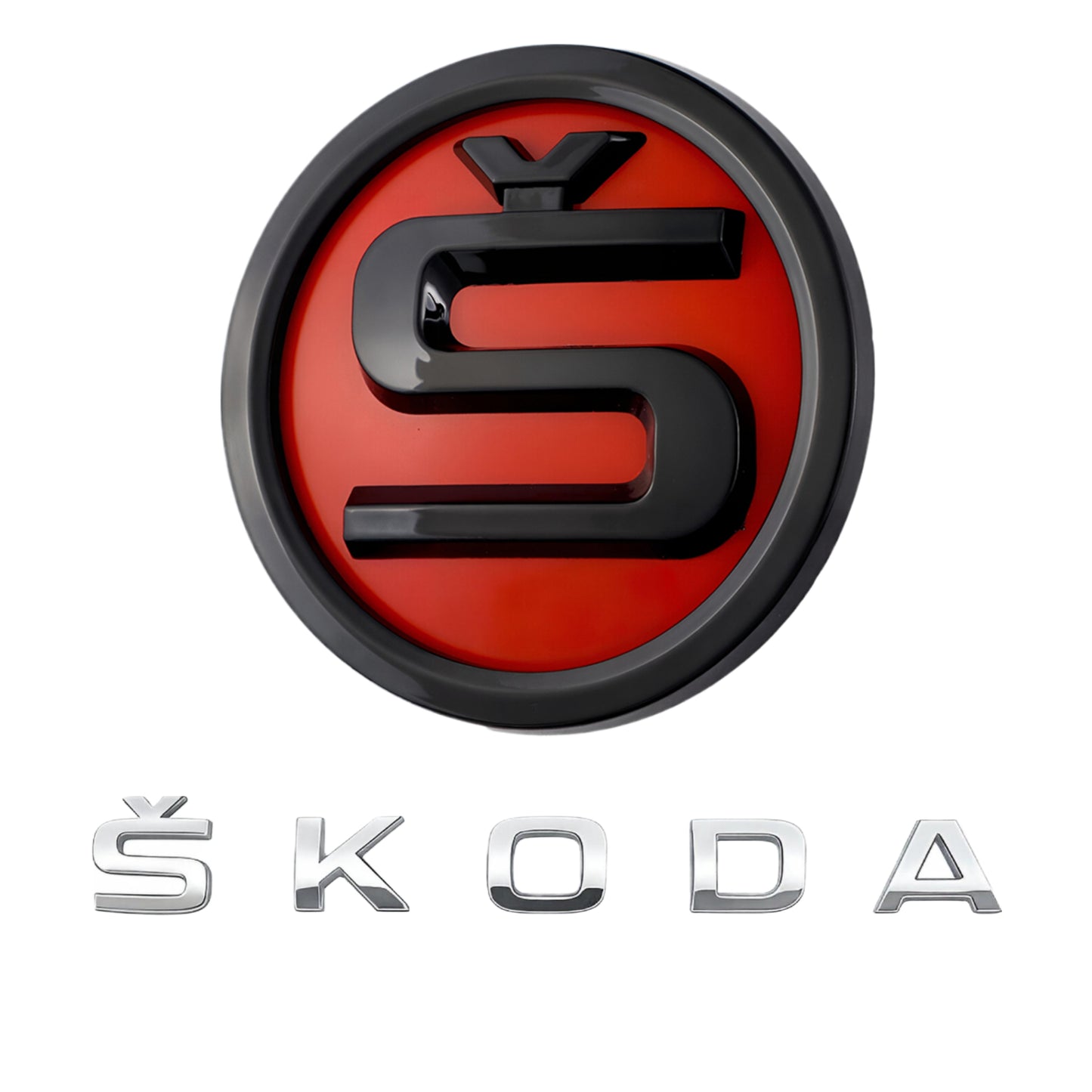 Skoda Emblem | Rot