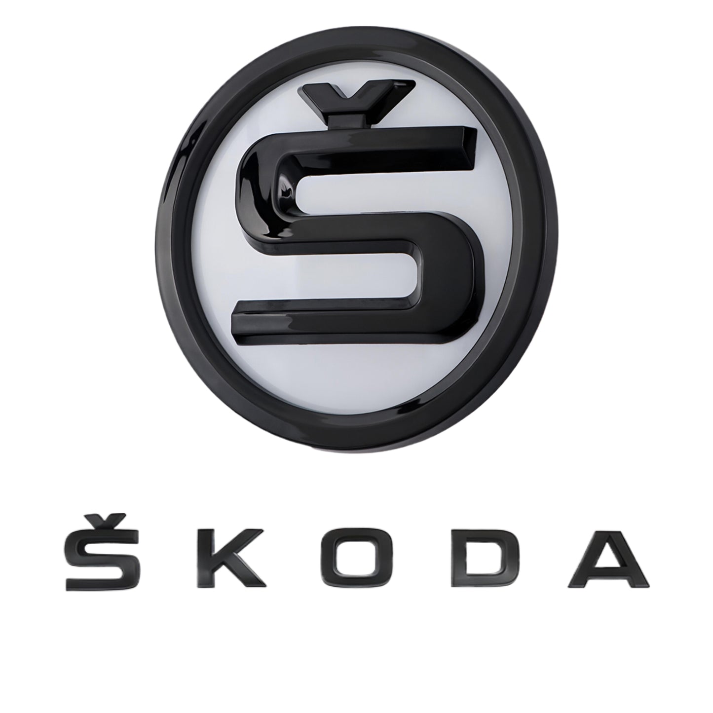 Skoda Emblem | White