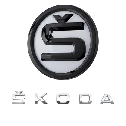Skoda Emblem | White