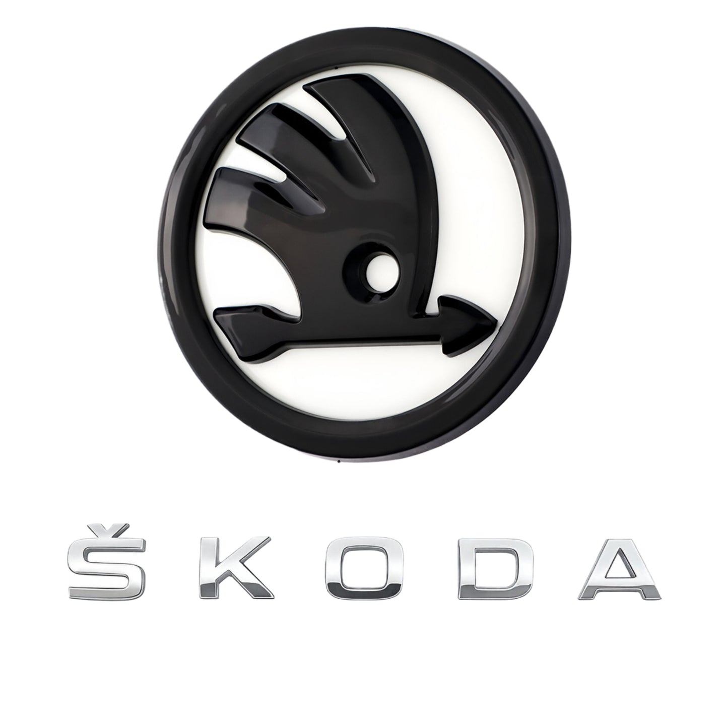 Skoda Emblem | White