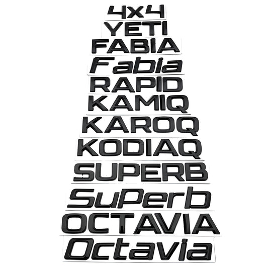 Skoda Model Letters